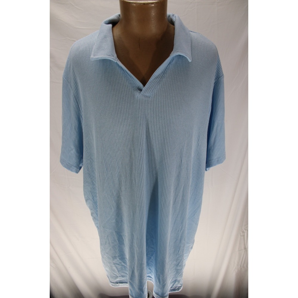 NWT International Concepts Fashion Polo Angel Falls Blue‎ Size XXL Rayon